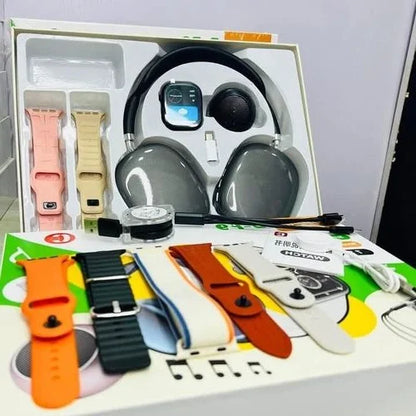 ⌚ Smart Watch D-P9 Ultra Max 49 mm + 7 Correas + Audífonos + Mini Parlante Bluetooth