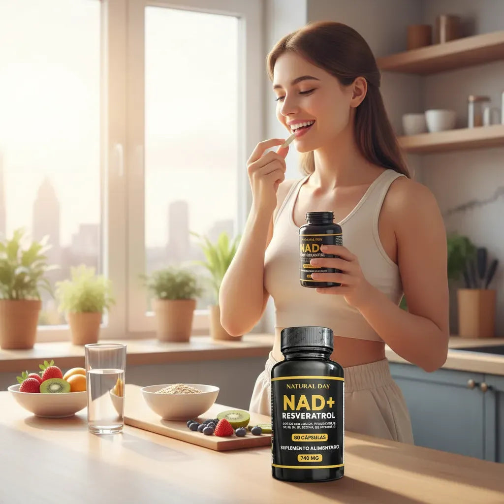 Resveratrol + NAD+ Satoomi | 60 Cápsulas ✨