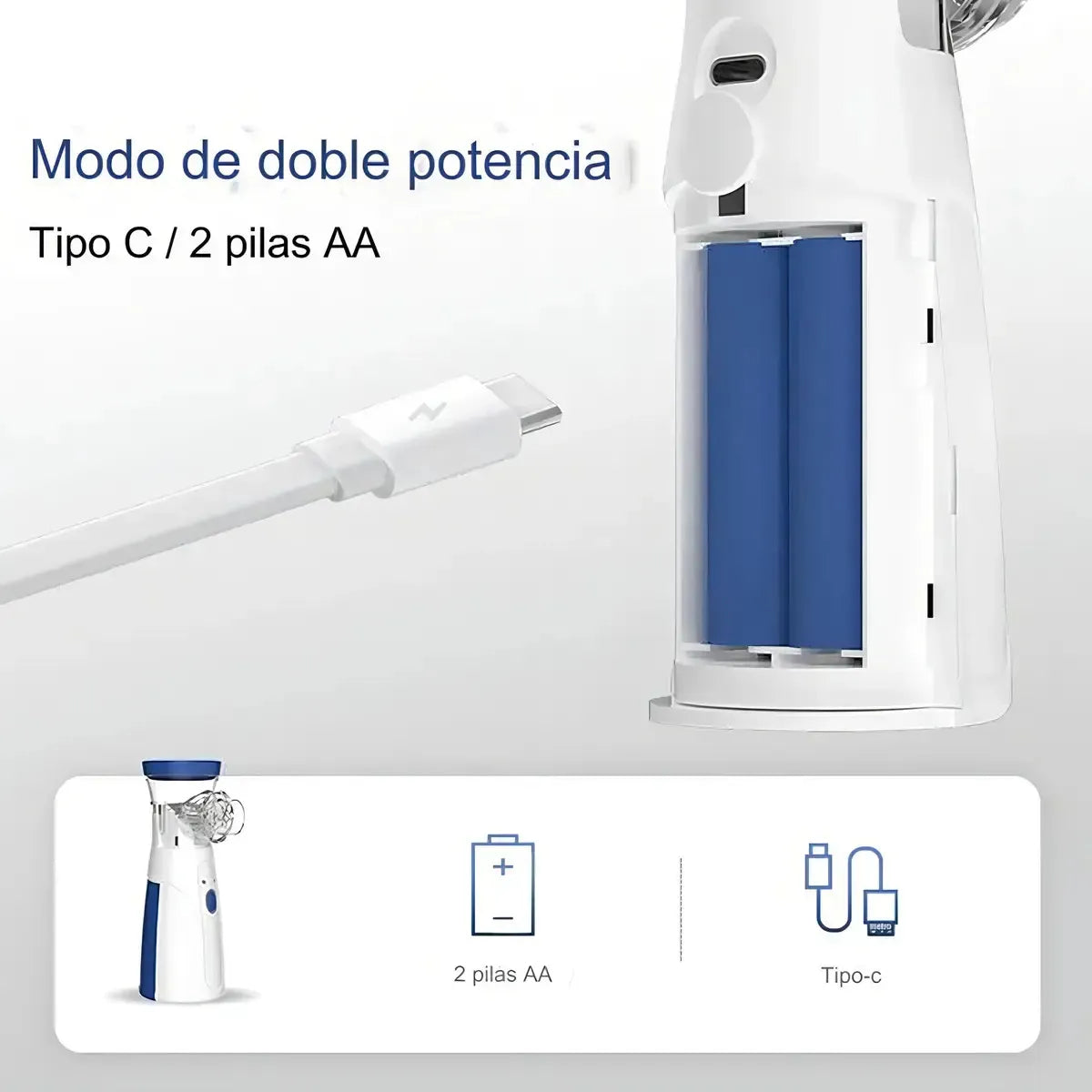 🌬️ Nebulizador Ultrasónico Portátil JSL W302 con Tecnología Mesh