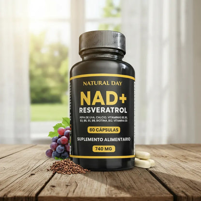 Resveratrol + NAD+ Satoomi | 60 Cápsulas ✨