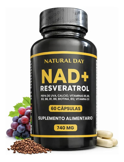 Resveratrol + NAD+ Satoomi | 60 Cápsulas ✨